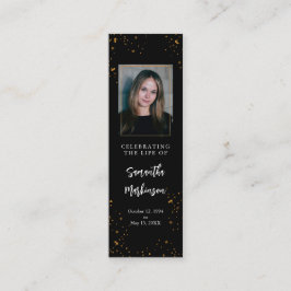 Goldrahmen Einfaches modernes, gespecktes Lesezeic Mini Visitenkarte