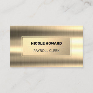 Goldrahmen   Gold-Metallic-Hintergrund Visitenkarte