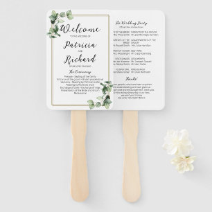 Goldrahmen Grüne Hochzeitsfeier Fächer