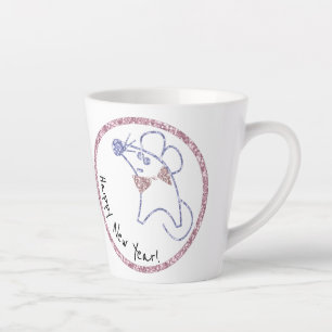 Goldrahmen , neues Jahr , Weihnachten Milchtasse