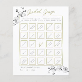 Goldrahmen Orchid Brautparty Bingo Spiel