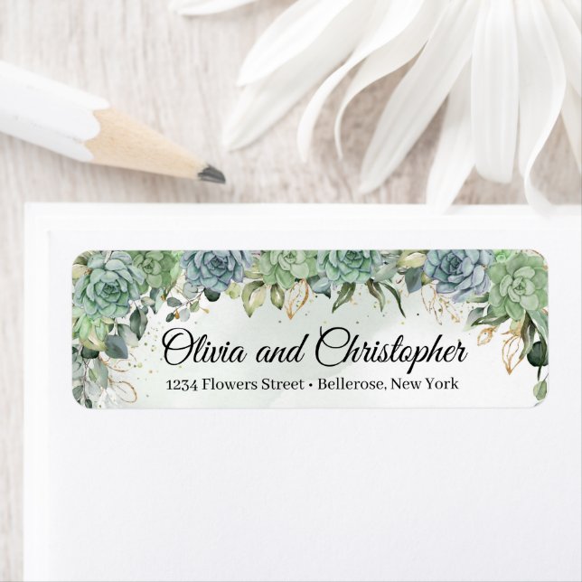 Goldrahmen von Boho succultus eucalyptus Imitats (Insitu)