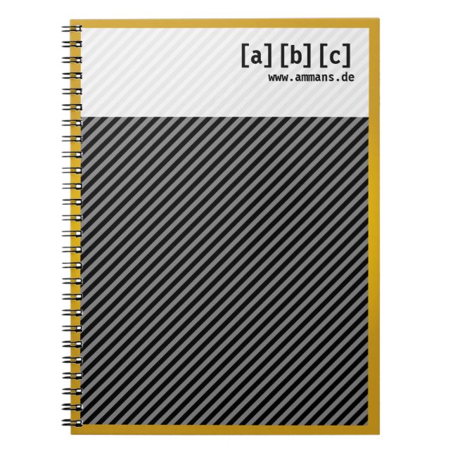 Goldrand Note book Notizblock (Vorderseite)