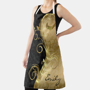 Goldrausch auf Damask Schürze