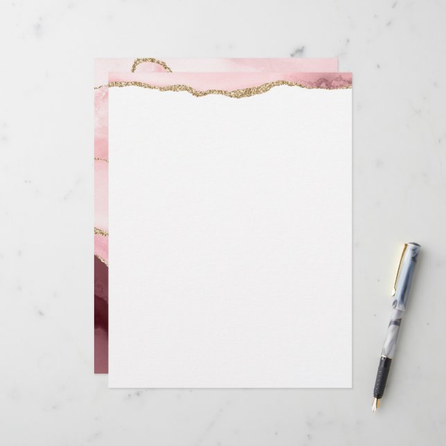 Goldrausch  briefbogen (Vorderseite/Rückseite Beispiel)