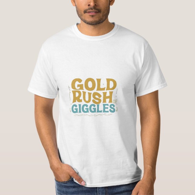 "Goldrausch der Gläser" T-Shirt (Vorderseite)