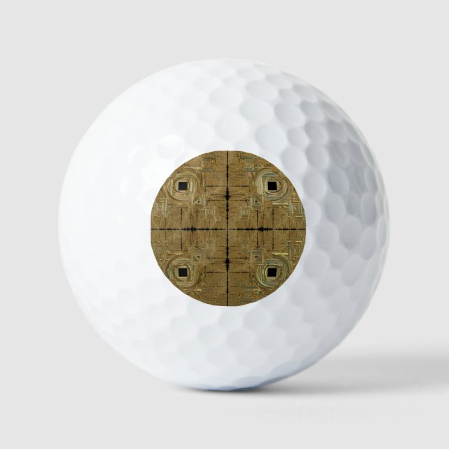 Goldrausch Golfball (Vorderseite)