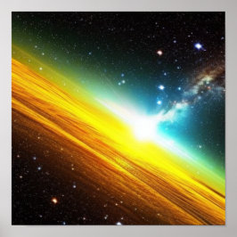 Goldrausch im Weltraumposter Poster