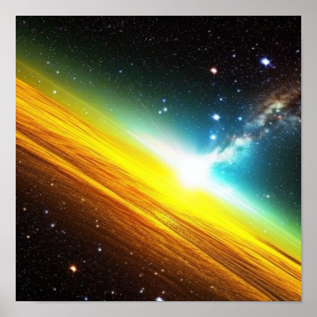 Goldrausch im Weltraumposter Poster (Vorne)