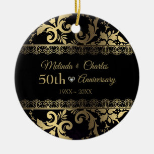 Goldrausch Keramik Ornament