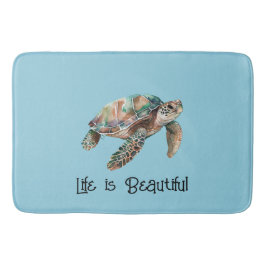 Goldrausch-Meeresschildkröte Badematte