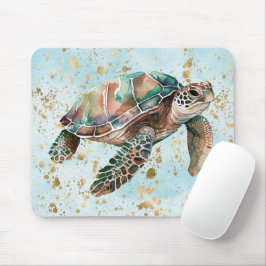 Goldrausch-Meeresschildkröte Mousepad