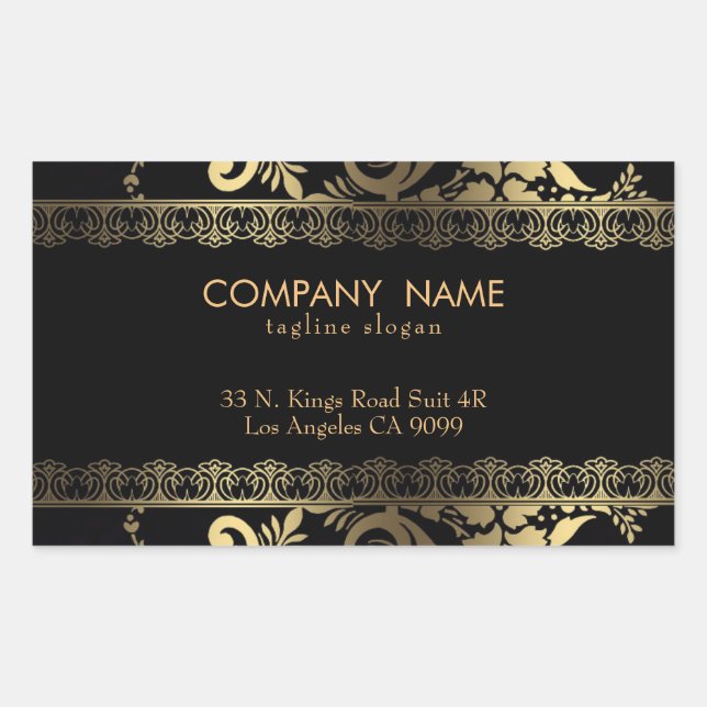 Goldrausch Rechteckiger Aufkleber (Vorderseite)