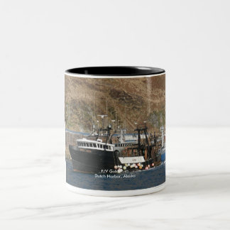 Goldrausch, Schleppnetzfischer im niederländischen Zweifarbige Tasse