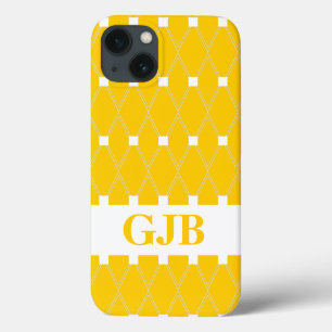GoldRauten-Gitter mit Monogramm Case-Mate iPhone Hülle