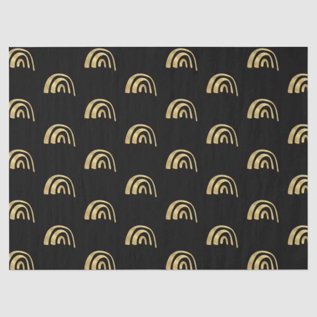 Goldregenbogen und schwarz  seidenpapier (Vorderseite)