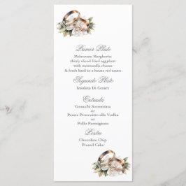 Goldring Hochzeitsmenü Menükarte