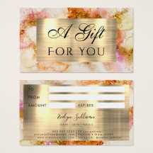 goldrosa Aquarellfarben - Imitate Foliengeschenk