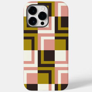 Goldrosa Schokolade Elfenbein Kariert Case-Mate iPhone 14 Pro Max Hülle
