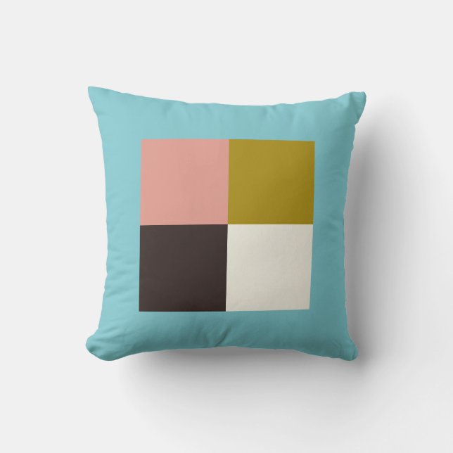 Goldrosa Schokolade Elfenbein Kissen (Vorderseite)