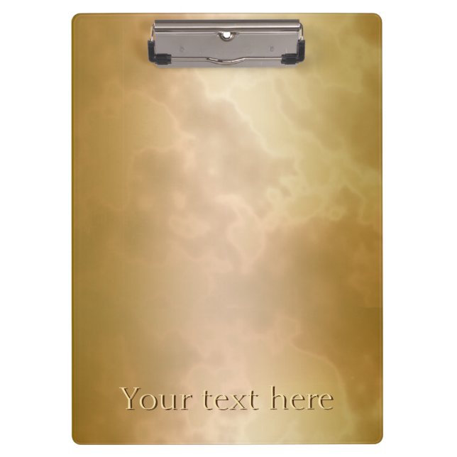 GoldRosen-Marmor-personalisiertes Klipp-Brett Klemmbrett (Vorderseite)