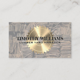 Goldrunde Lumber Yard Business Card Visitenkarte