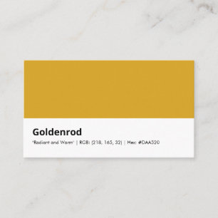 Goldrute "Strahlend und Warm" Visitenkarte