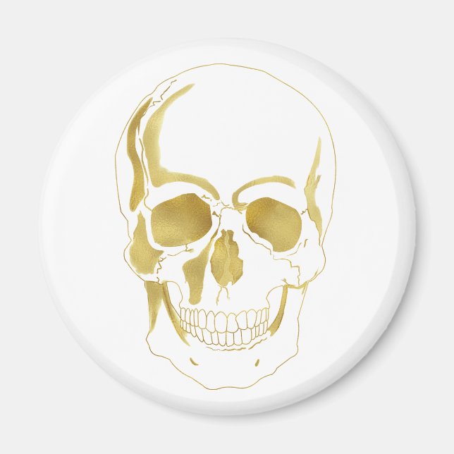 Goldschädel Magnet (Vorne)