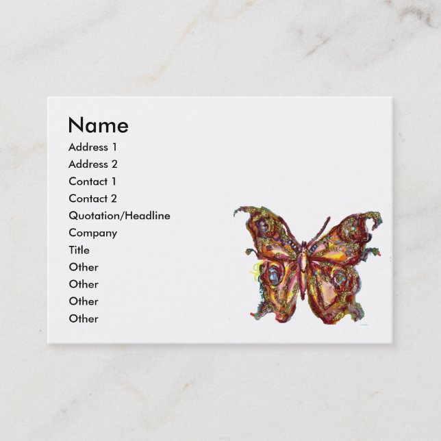 GOLDSCHALTER IN BLAU UND WEISS VISITENKARTE (Vorderseite)