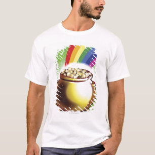 Goldschatz und Regenbogen T-Shirt