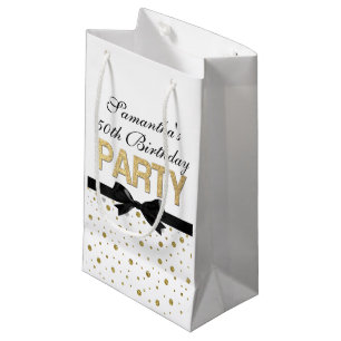 Goldscheinconfetti-50. Geburtstags-Party Kleine Geschenktüte