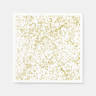 Goldscheinconfetti-Punkte Serviette