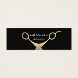 Goldschere Schwarzer Haar Salon Ernennung