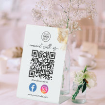 Goldschere verbinden sich mit QR Code Social Media