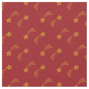 Goldschießstar in Rot Stoff