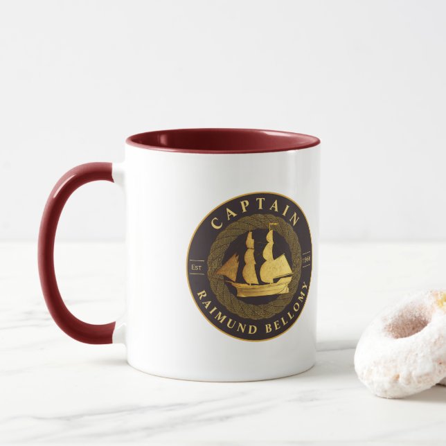 Goldschiff Tasse (Mit Donut)