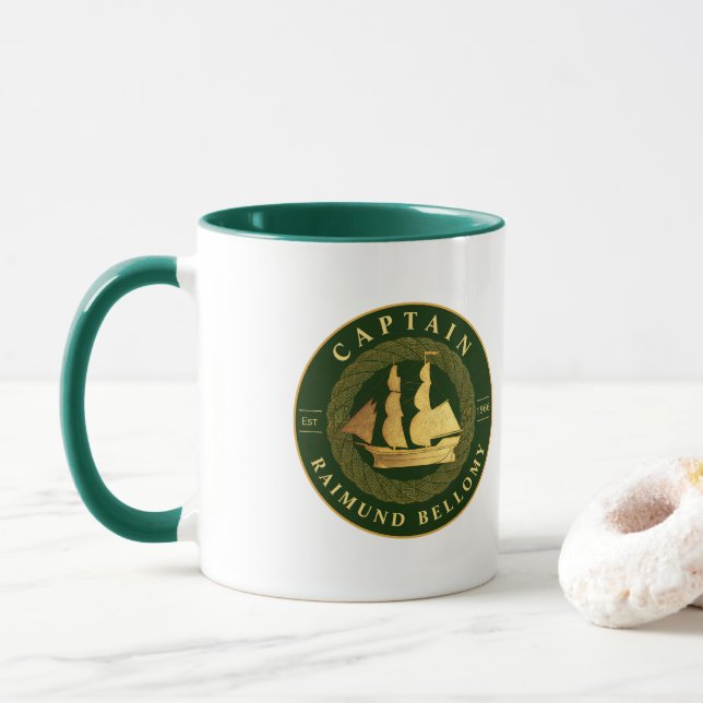 Goldschiff Tasse (Mit Donut)