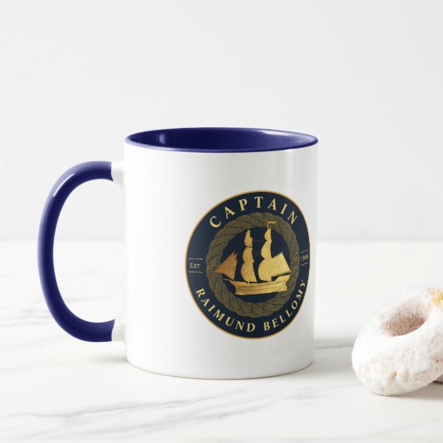 Goldschiff Tasse (Mit Donut)