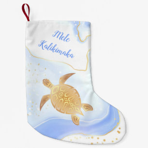 Goldschildkröten-Stamm Blaue Marmor Mele Kalikimak Kleiner Weihnachtsstrumpf