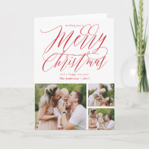 Goldschimmer-frohe Weihnacht-Gruß-Karte Feiertagskarte