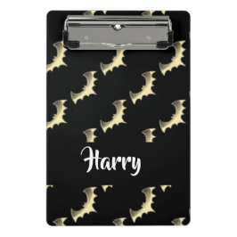 Goldschläger auf schwarz mini klemmbrett