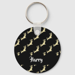 Goldschläger auf schwarz schlüsselanhänger