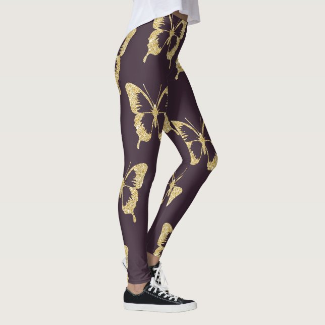 Goldschmetter Leggings (Rechts)