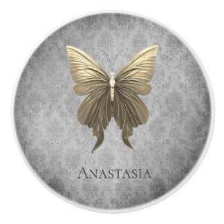 Goldschmetterling Keramikknauf