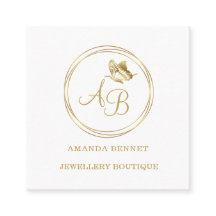 Goldschmetterling, Kreisrahmen feminin Monogramm