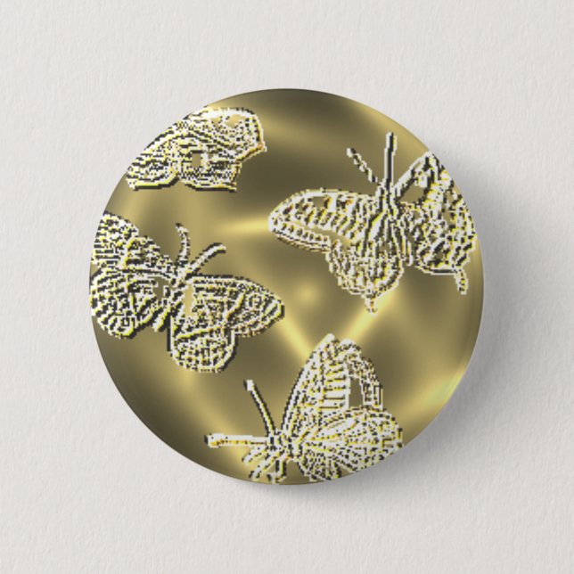 GOLDschmetterlinge Button (Vorderseite)