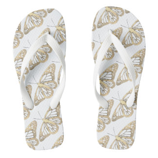 Goldschmetterlinge Flip Flops