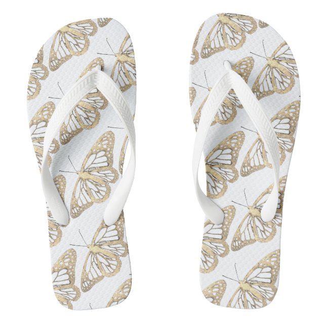 Goldschmetterlinge Flip Flops (Fußbett)