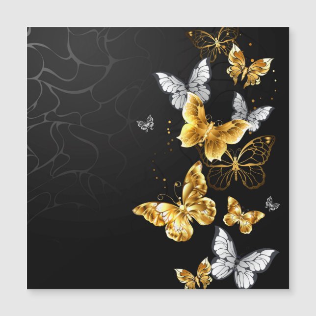 Goldschmetterlinge Magnetkarte (Vorderseite)