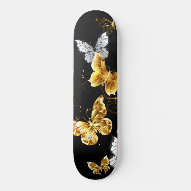 Goldschmetterlinge Skateboard (Vorderseite)
